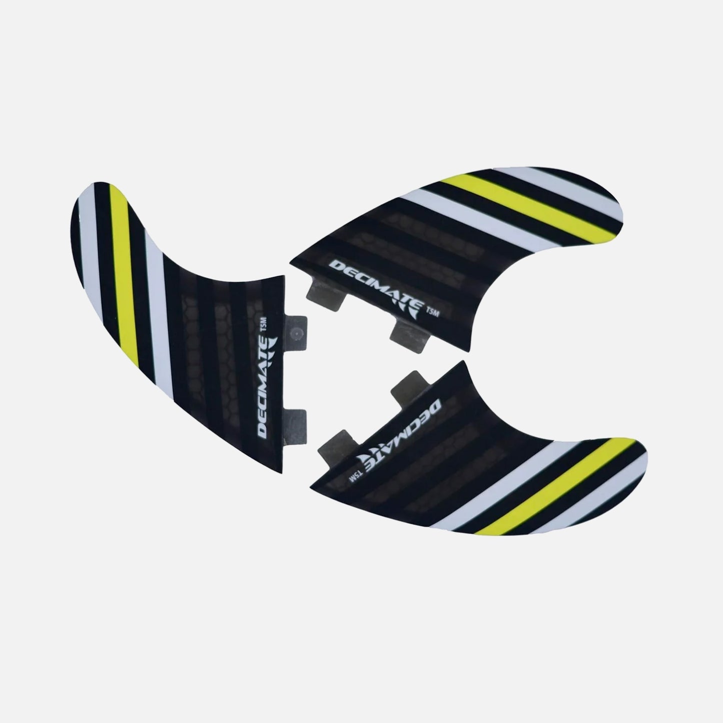 Decimate Set 3 Quillas para sistema Fcs Black Nylon