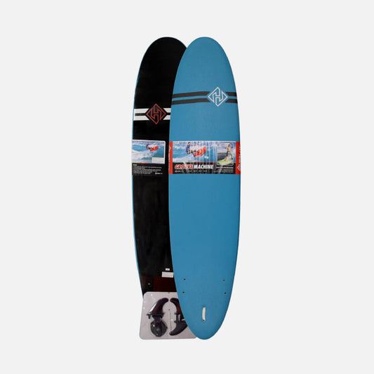 Softboard Hubb Modelo Groove Machine 6.0 Thruster Blue, Orange y Pink