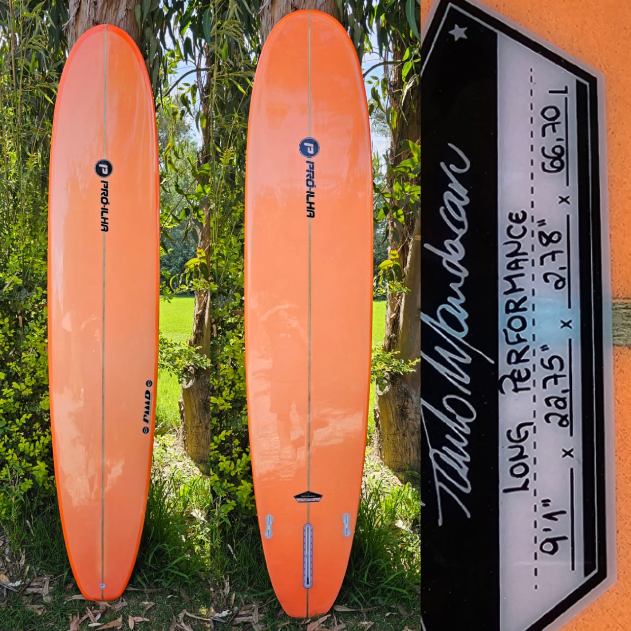 Longboard Pro-Ilha 9.1 X 22.75 X 2.78 De 66.70 Lts. Long Performer Model