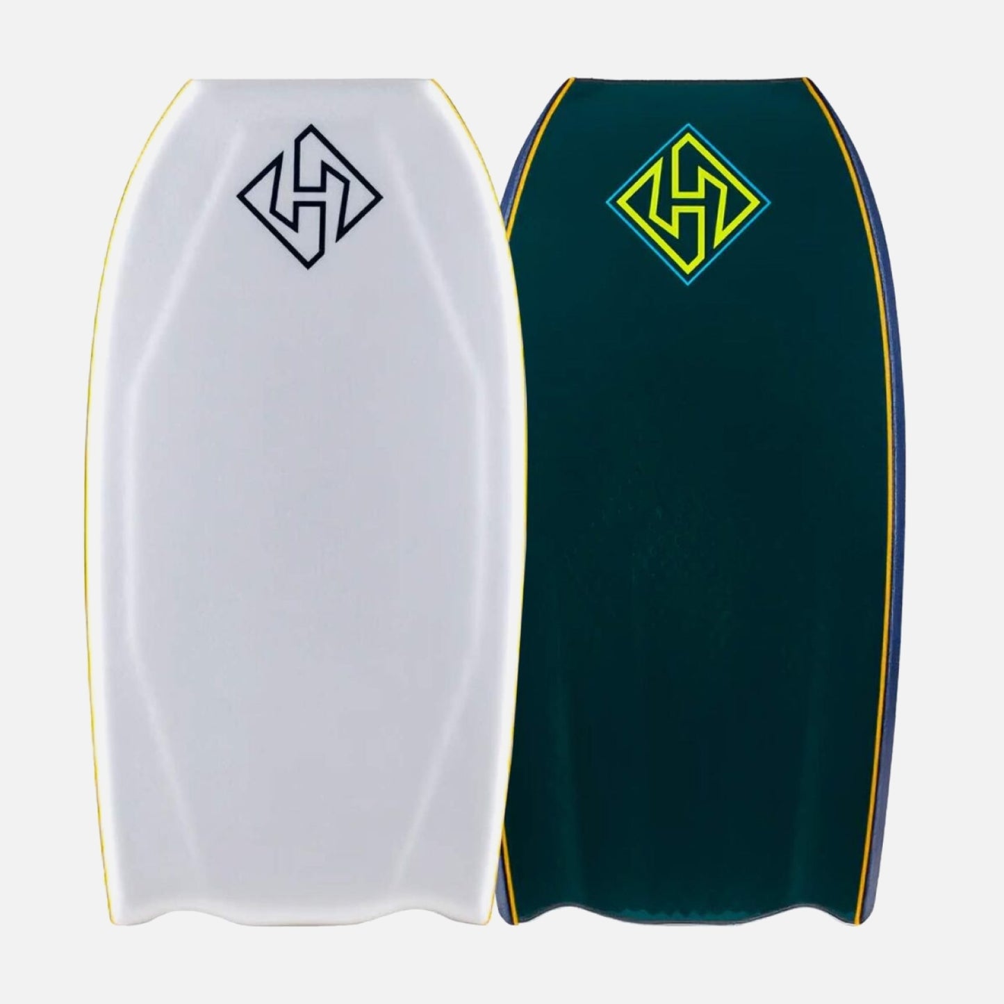 Tabla de Bodyboard PP Hubb Scifive Quadcore Bat Flex White – Mallard Green