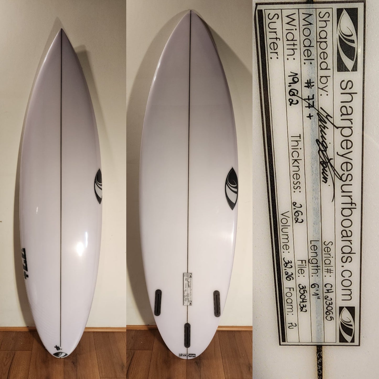 Tabla de Surf High performance modelo: 77+ medidas: 6.1X19.62X2.62 32.26L