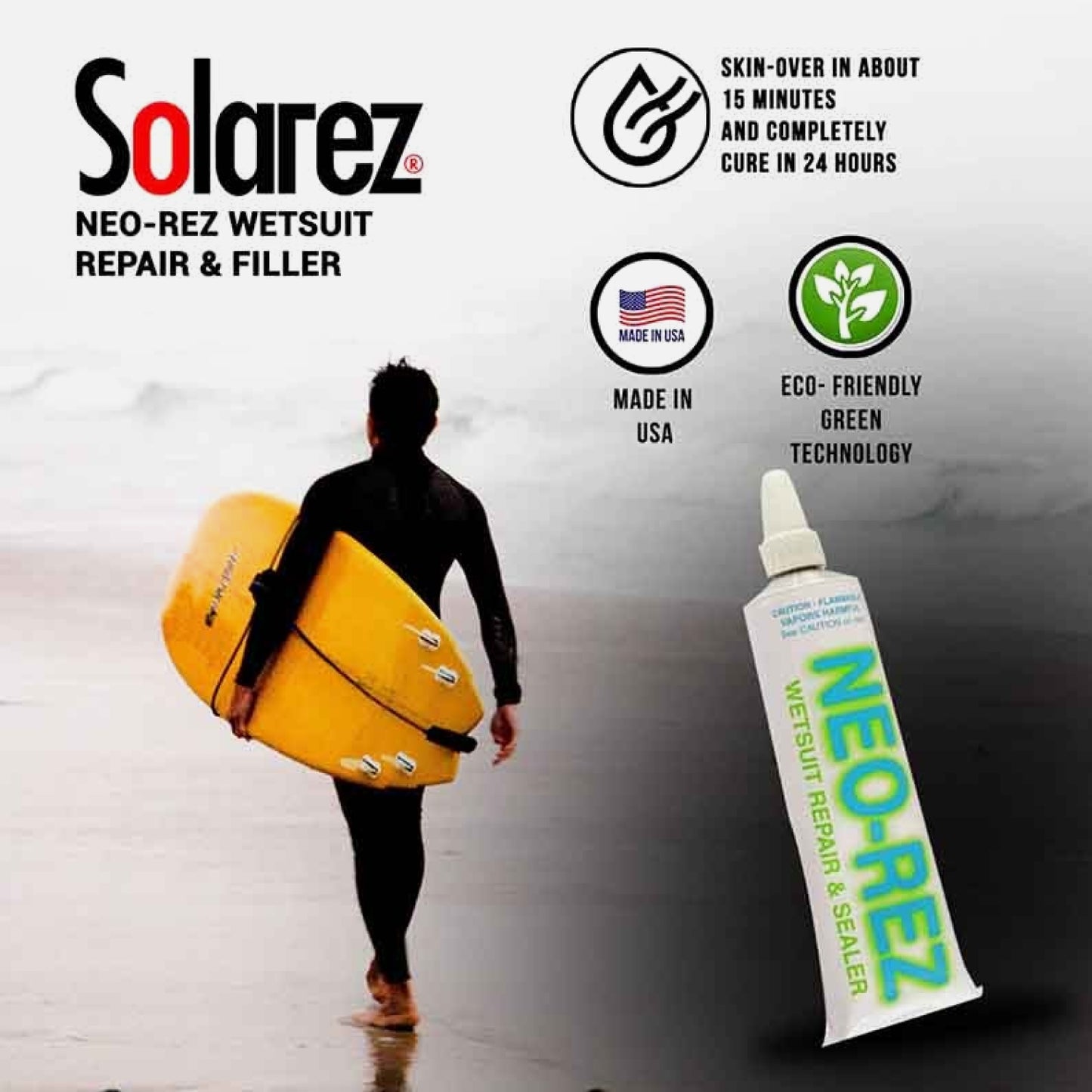 Reparador para trajes de neopreno Solarez Neo-Rez & Filler 2 oz