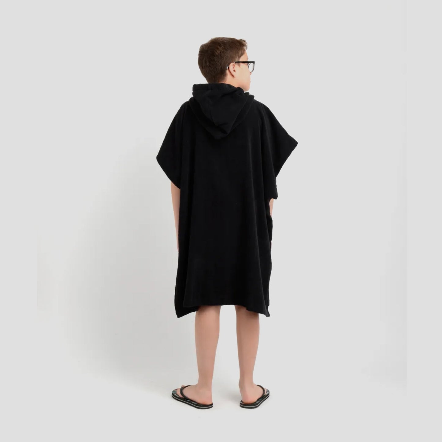 Poncho Toalla Caly Boy negro