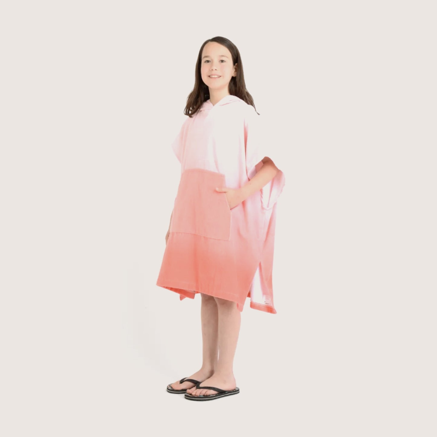 Poncho de toalla infantil O'Neill fucsia