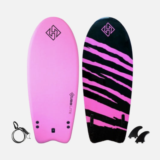 Softboard Hubb Lite Twin Fish 5.4 Orange, Pink y Blue