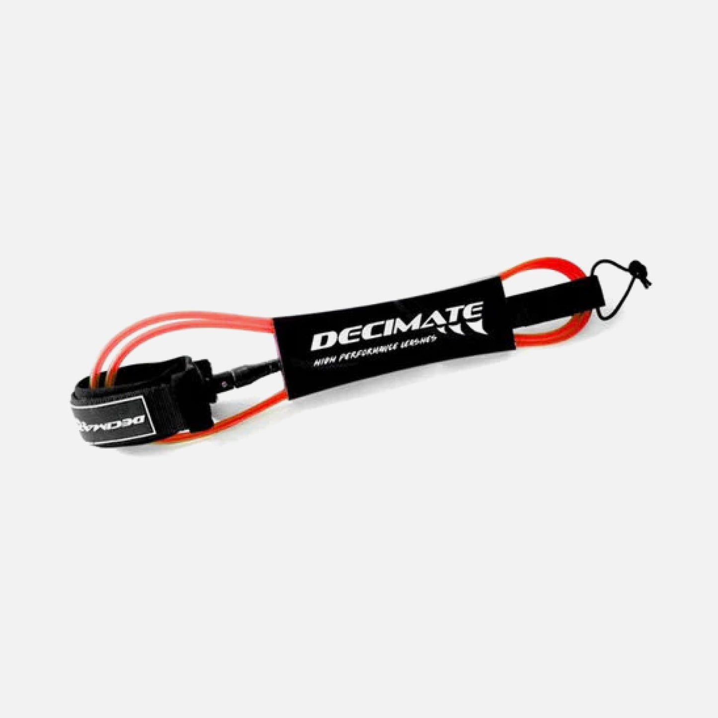 Decimate Surfboard leash 8´ verde y rojo