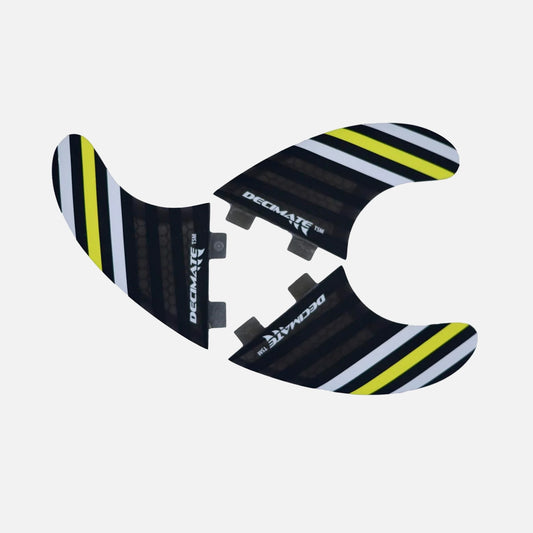 Decimate Set 3 Quillas para sistema Fcs Black Nylon