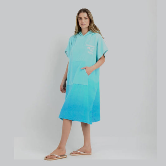 Poncho Toalla Wow azul