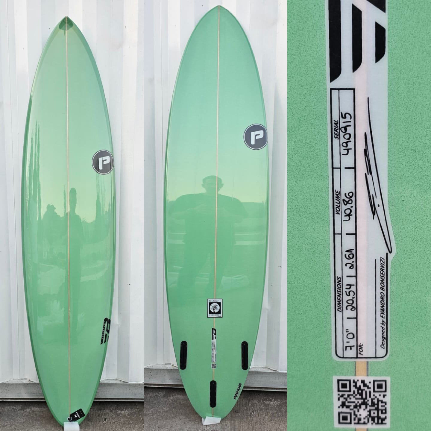 Tabla de Surf Mid Lenght Pro-Ilha Midnigth 7.0X20.54X2.61X40.86 Lts