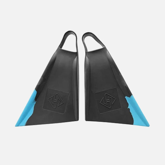 Aletas Air Hubb Punta Recta Aqua Blue