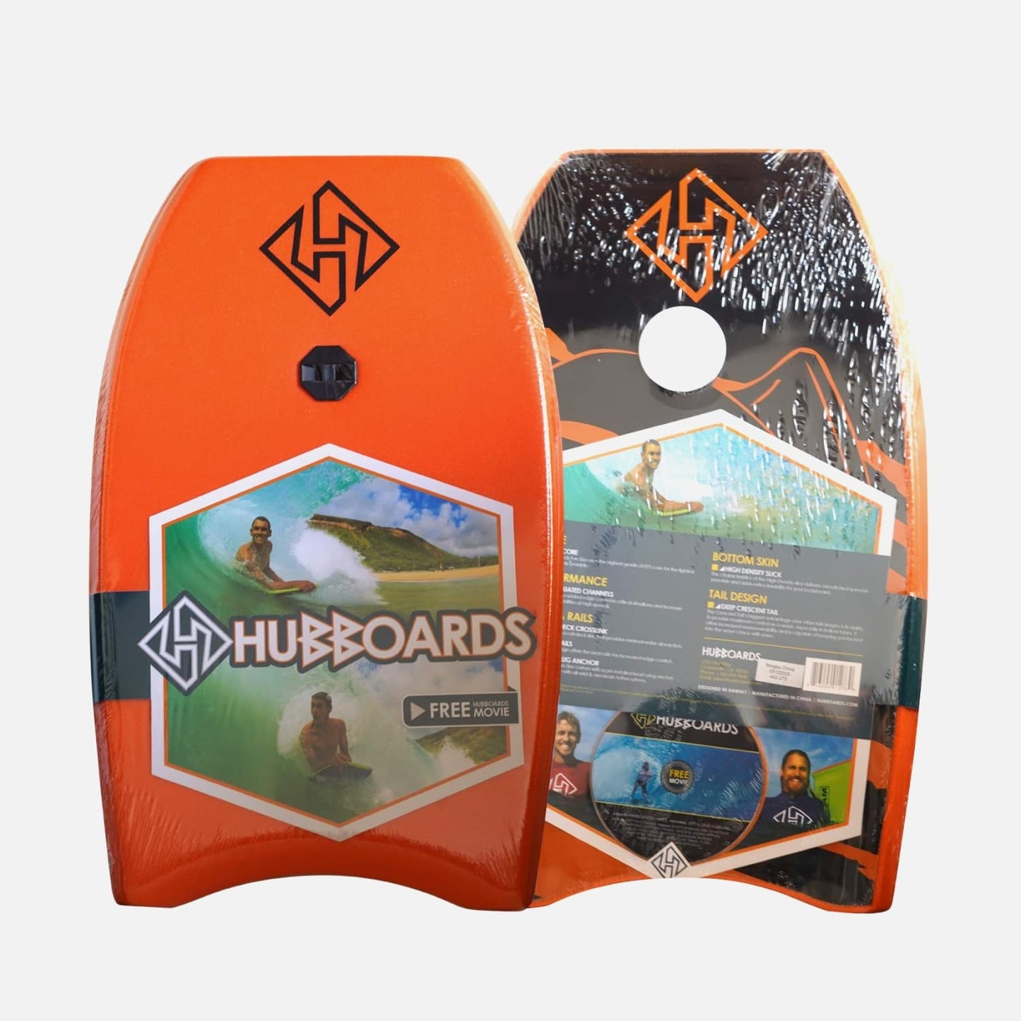 Tabla de Bodyboard para niños Hubb Lite EPS - Orange/Black