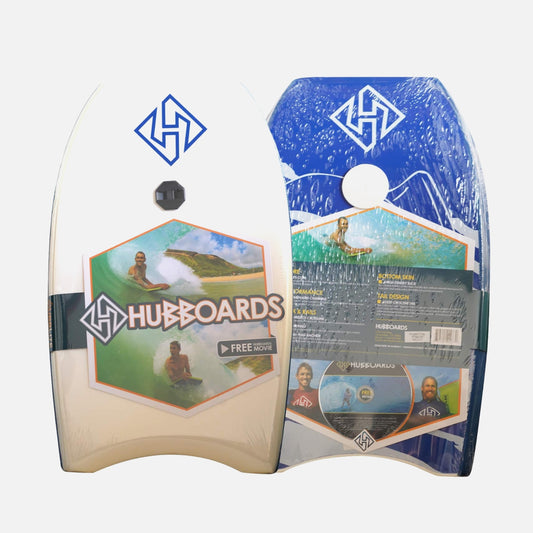 Tabla de Bodyboard para niños Hubb Lite EPS - White Blue