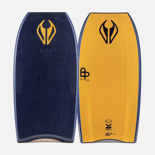 Tabla de Bodyboard PP NMD Ben Player ProRide K19 Crescent Midnight Blue – Tangerine