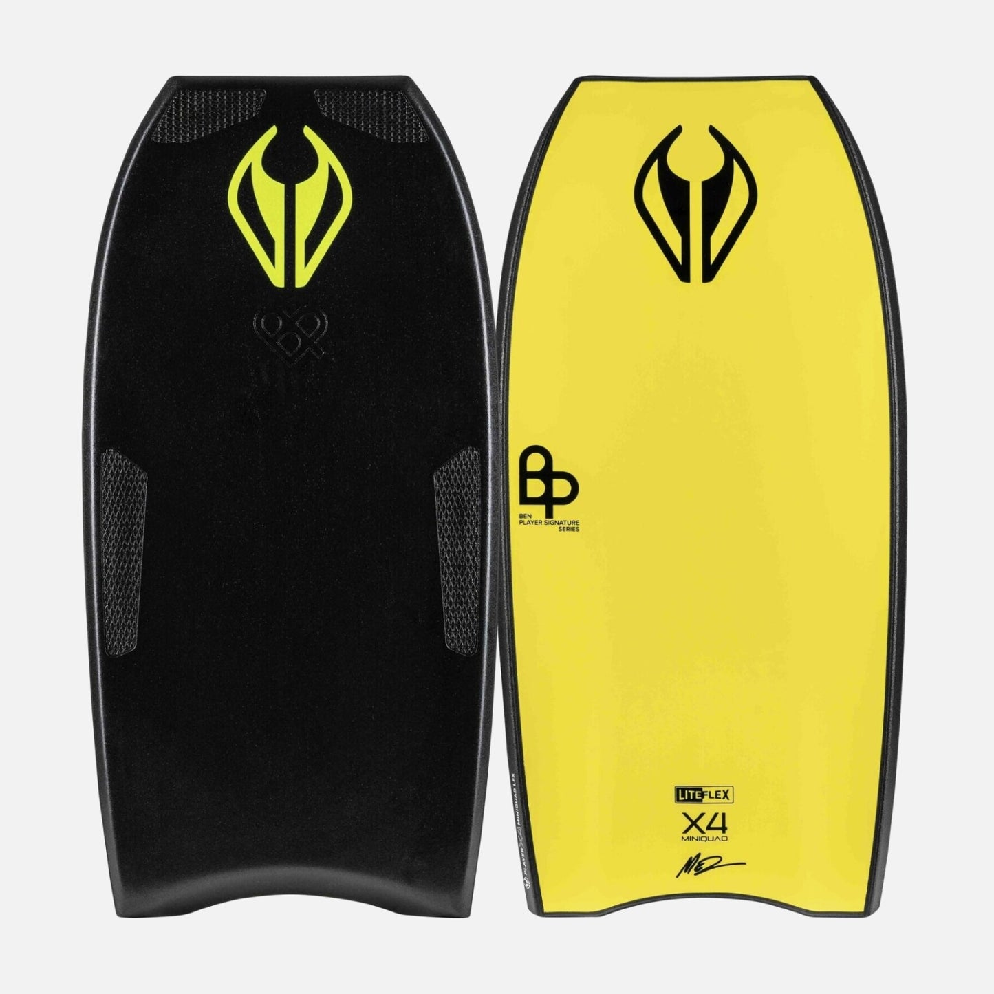 Tabla de Bodyboard NMD PP Ben Player LFX X4 MINIQUAD GRIPTECH Black – Yellow