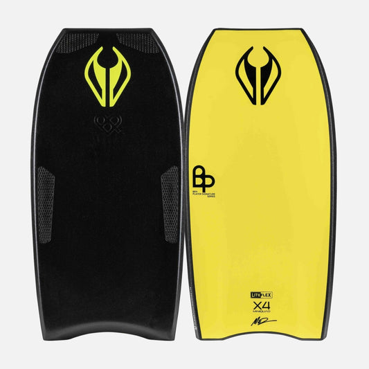Tabla de Bodyboard NMD PP Ben Player LFX X4 MINIQUAD GRIPTECH Black – Yellow