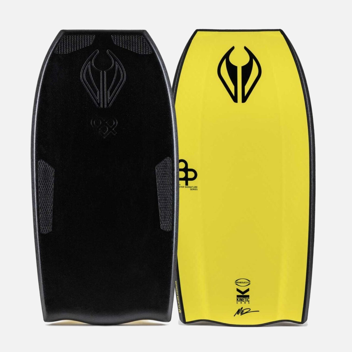Tabla de Bodyboard PP NMD BEN PLAYER PRORIDE BAT GRIP TECH Black-Yellow