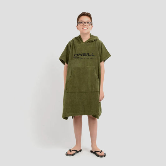 Poncho Toalla Caly Boy verde oscuro