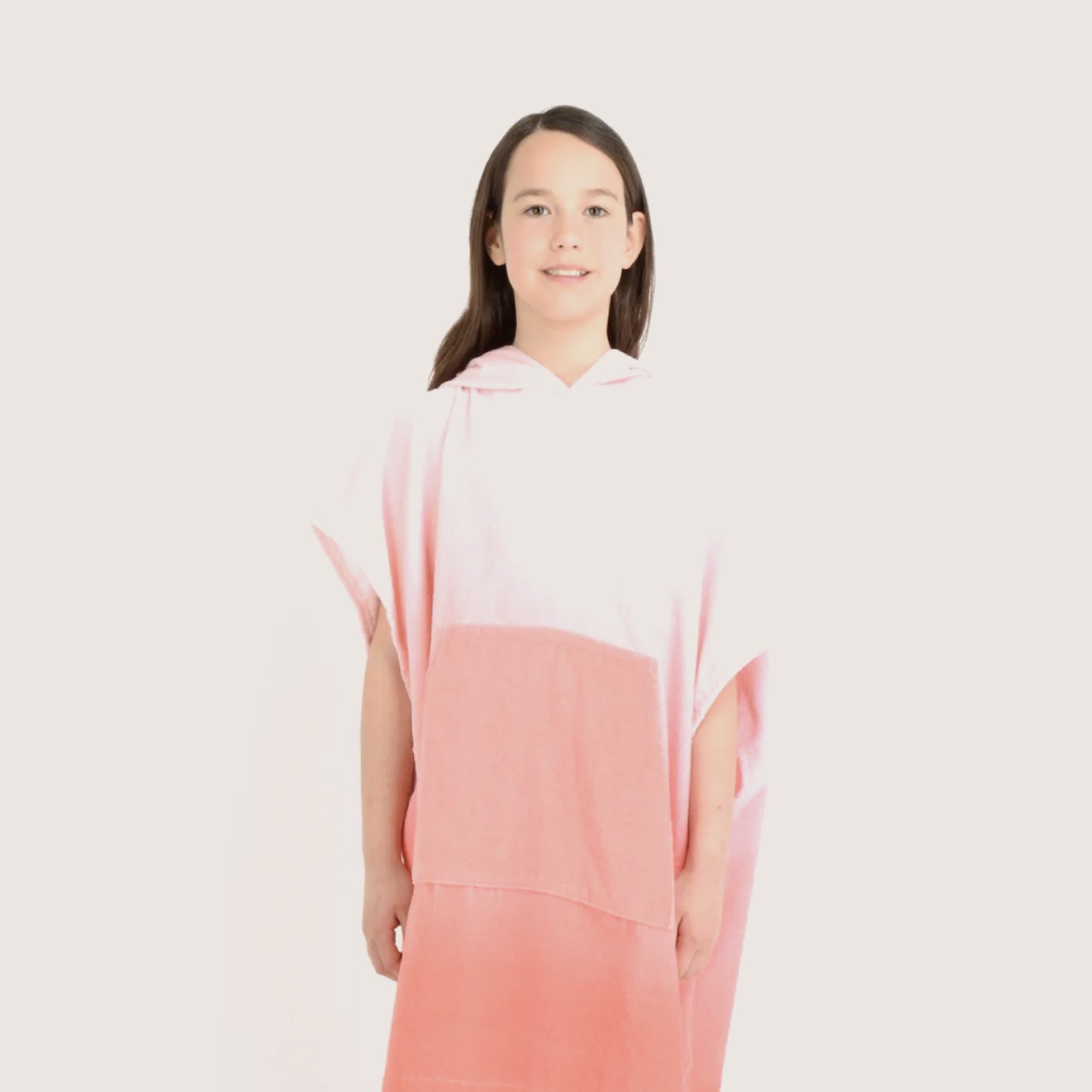 Poncho de toalla infantil O'Neill fucsia