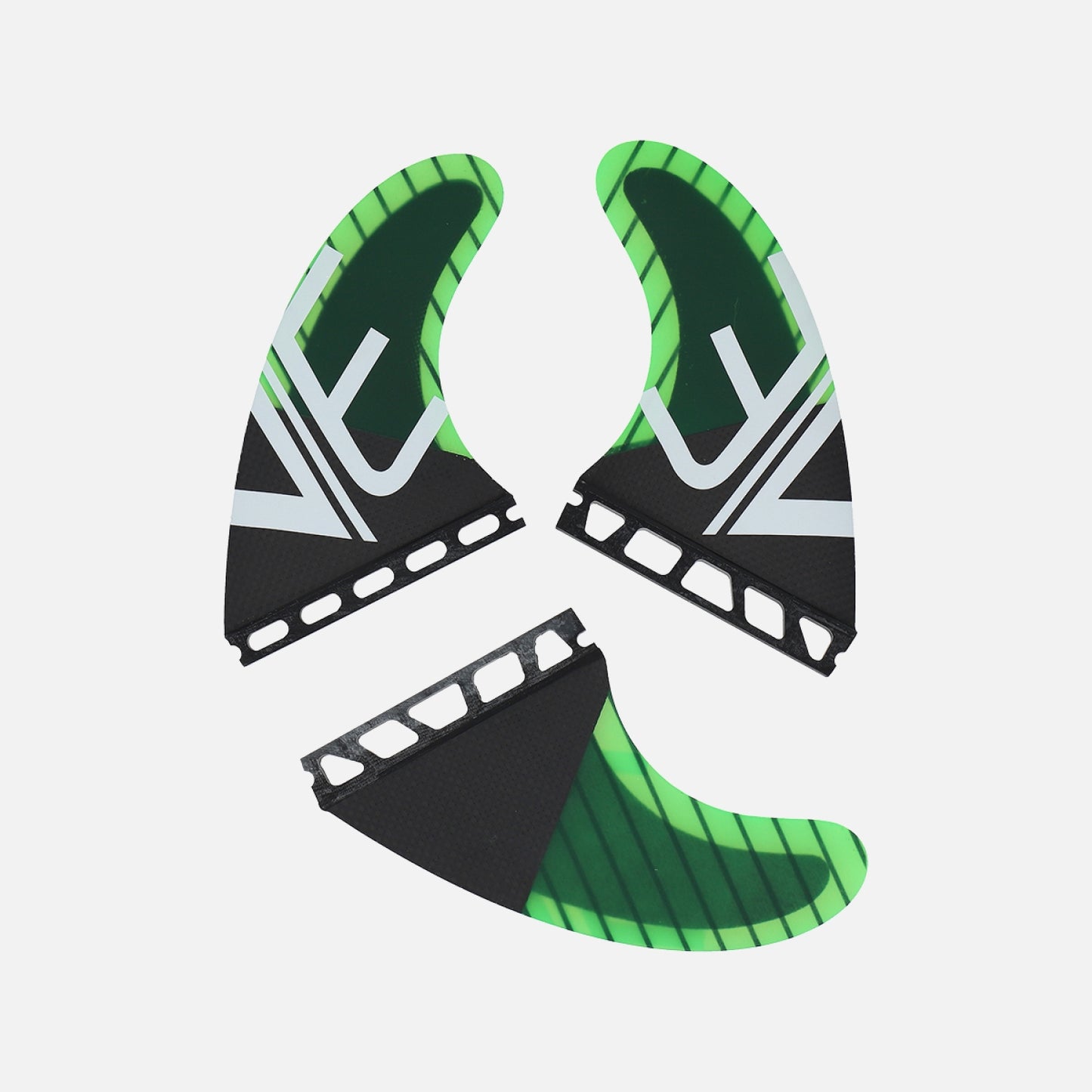 Quillas tabla de Surf Tri Fins Future G7 Carbon Vital element verde