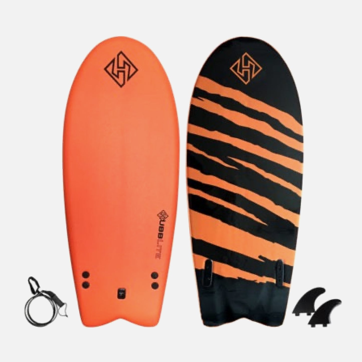 Softboard Hubb Lite Twin Fish 5.4 Orange, Pink y Blue