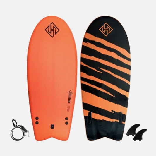 Softboard Hubb Lite Twin Fish 5.4 Orange, Pink y Blue