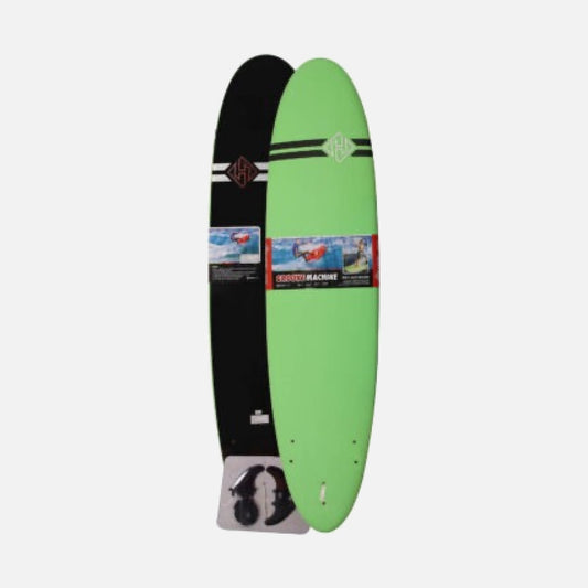 Softboard Hubb Modelo Foam Baller 8.0 Thruster en Green, Orange y Blue