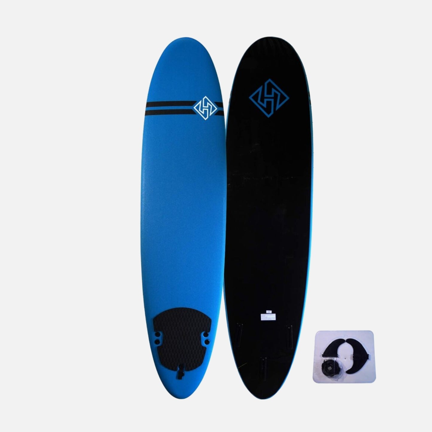 SoftBoard HUBB 7″6 Aqua Blue – Black