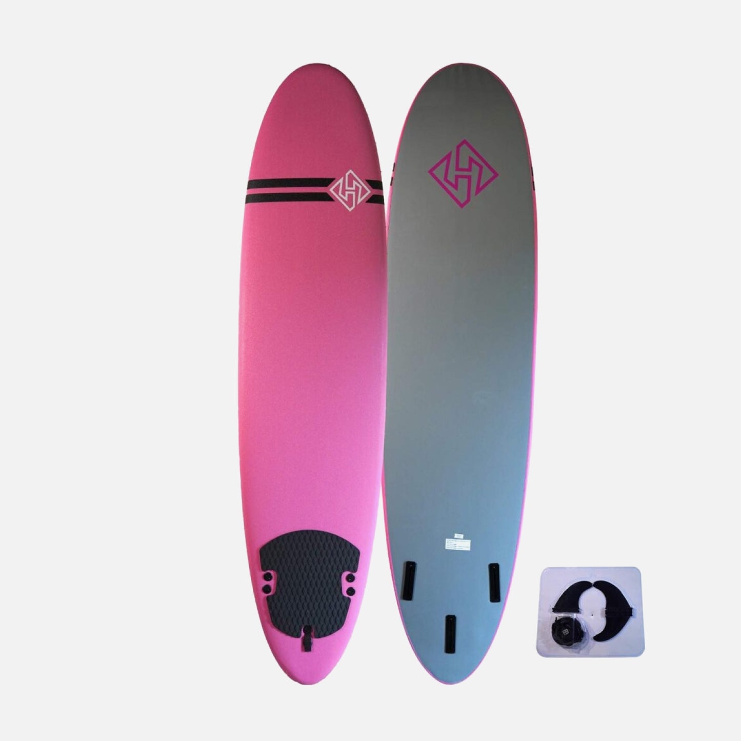 SoftBoard HUBB 7″6 Pink – Grey