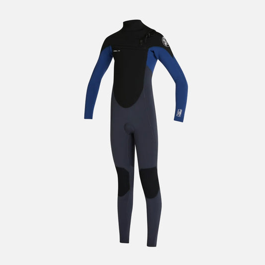 Traje de Agua Niños Yth Boys defender cierre frontal full 4/3mm - azul